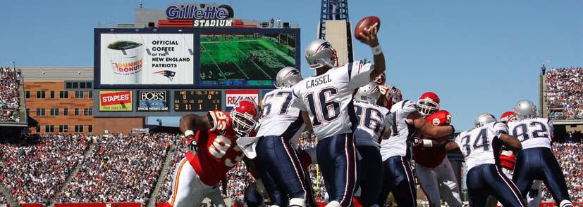 9, 2002, the Patriots have compiled a 50-12 record at their privately financed, state-of-the art stadium.