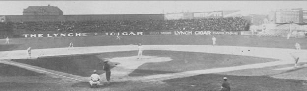 Are the Cubs in this photo? The Cubs did play some World Series games at South Side Park in 1906.