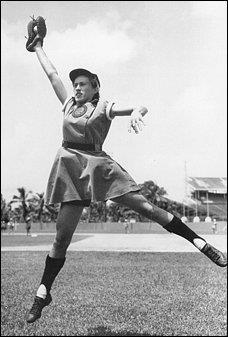 Dottie Kamenshek Played first base for the Rockford Peaches of the AAGPBL Won four league titles and led the league in