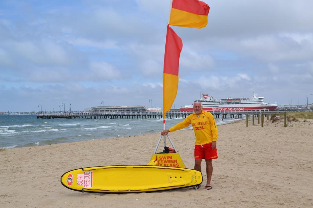 (Port Melbourne Surf Life Saving Club - Greg is one of the patrolling volunteers.