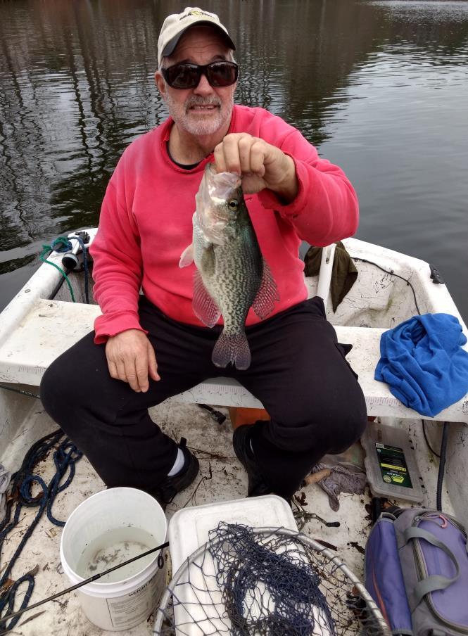 Freshwater Fishing News Continued Went fishing today with Russell Willoughby on Lake Smith 2/13/18. Beautiful warm day partly cloudy and we were fishing with small shiners under bobbers.
