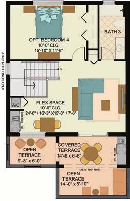 COSMO CONTINUED 3-4 bedrooms 3-1/2 bath + flex space COSMO with