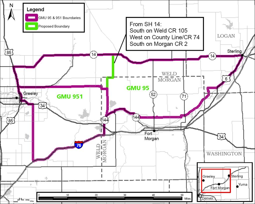 Date: 09/17/13 ISSUE: Should the boundaries of GMU 95 and 951 be realigned? This GMU boundary realignment groups together geographically similar big game populations.