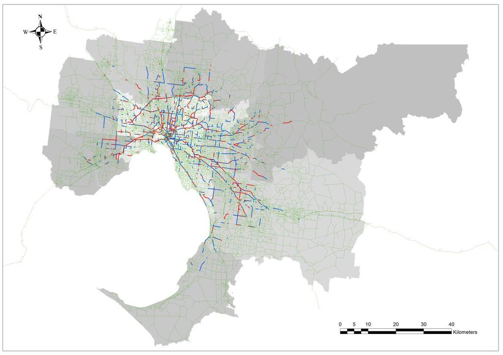 - The number of moderate congested links is not significantly different between methods. However the severely congested links increase to 86.9% in the new method from 84% in the old.