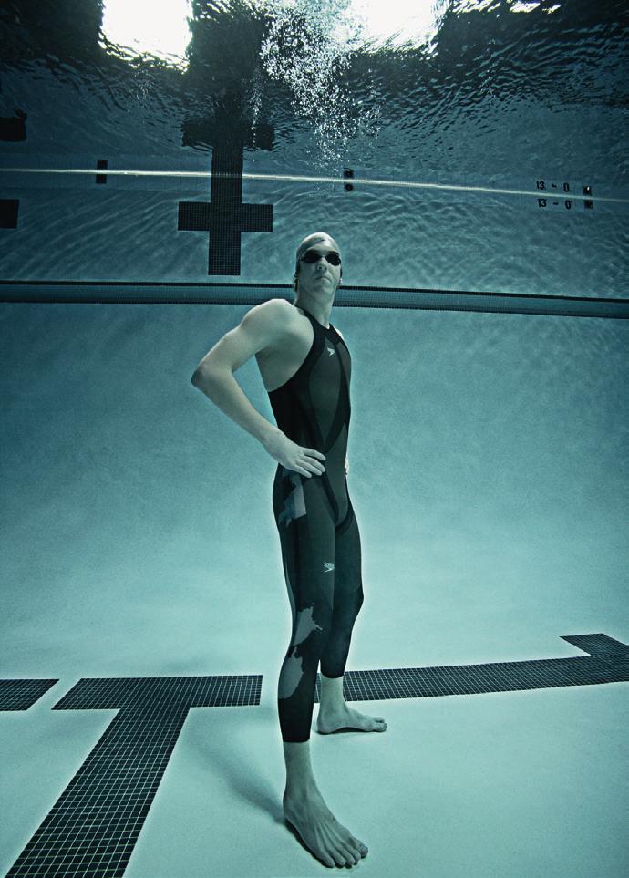 Speedo s LZR Racer Michael Phelps poses surreally underwater in his LZR Racer suit. Photo: Speedo is clearly skimpier than the other suits, for a reason that will become apparent.