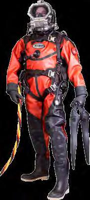 Chemical resistant Polyurethane inside and out H3 Commercial Diver Harness, Interior and exterior tape welded seams Rocket II Fins