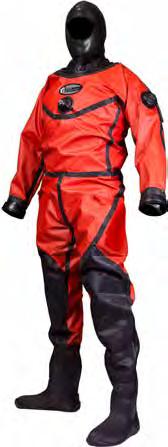 ENVIRO DRYSUIT The Enviro drysuit is used by divers working in Moderately Contaminated Water (MCW) scenarios including biologically contaminated water and vehicle recoveries.