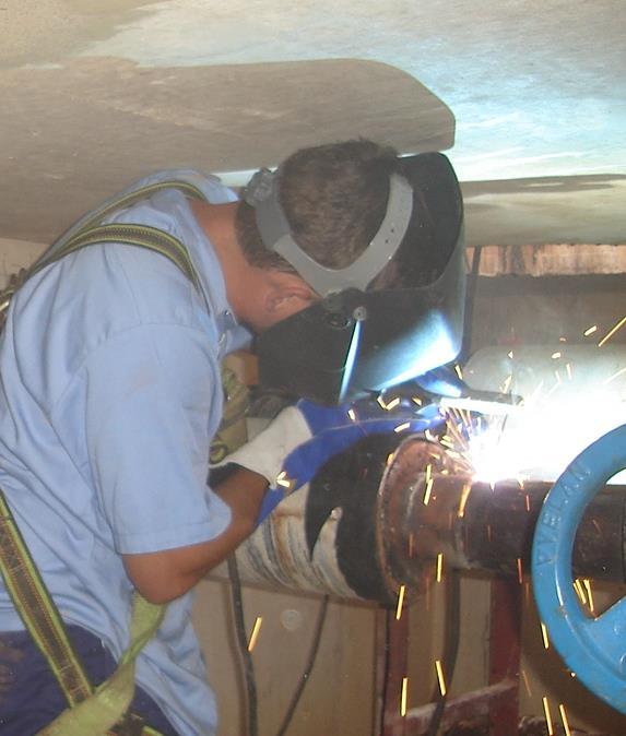 Welding and Cutting Can produce a wide range of atmospheric, physical and safety hazards Continuous ventilation must be provided in the confined