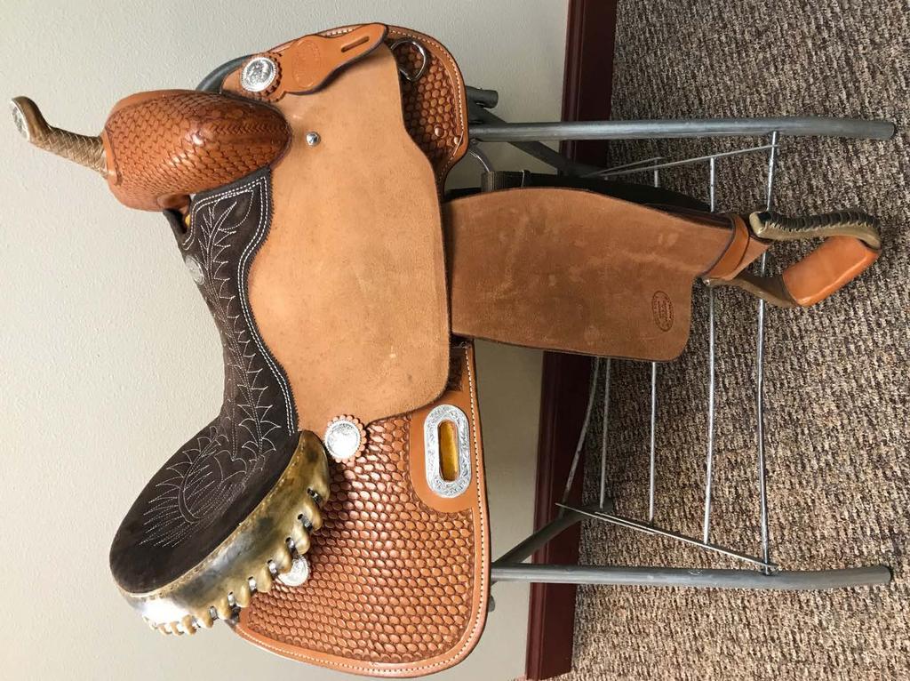 Billy Cook Saddle $20 per ticket or 5 for $80 Raffle All proceeds go to SunCatcher Theraputic Riding Academy, Rapid City, SD For more