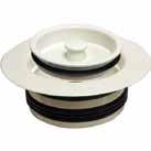 Flange MB161WH MB161BS MB161BLK White Biscuit Black With stopper Push in over existing flange