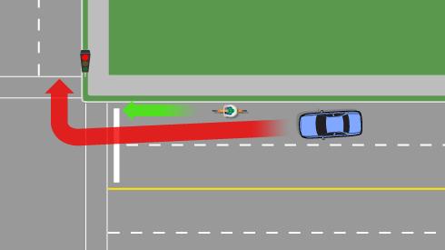 Drivers, check the curb lane with mirrors and shoulder check on your right to ensure you don t
