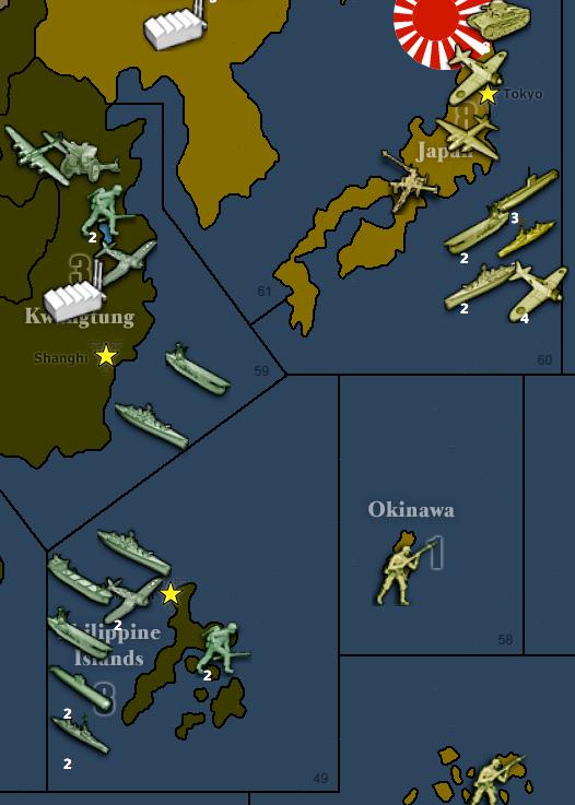 However, the situation is not as hopeless as it seems the Americans are not concentrated yet, so this provides the Japanese with a window of opportunity to conduct a hit- and- run strafe to weaken