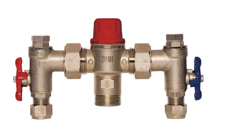 AQUABLEND 1500 THERMOSTATIC MIXING VALVE WITH THERMAL FLUSH Installation Instructions FOR USE IN