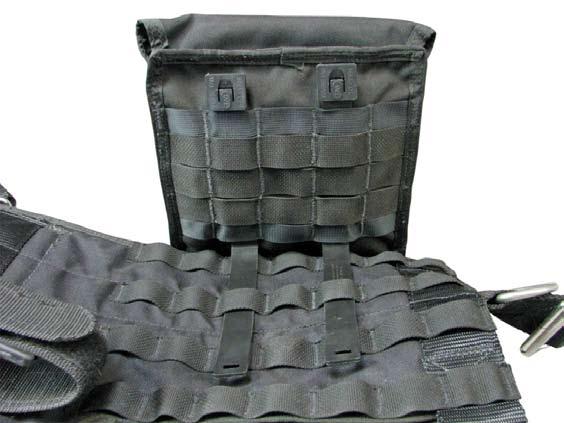16 2. Weave the Malice clip under the MOLLE/Malice loops (Loops are counted from the top to the bottom) in the following order to secure the weight sheath to