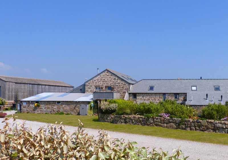 Mill Barn Trevescan Sennen Landsend Cornwall TR19 7AQ Granite barn conversion Incredibly flexible residence with income 4 guest bedrooms Apartment with views towards the Isles of Scilly Private en