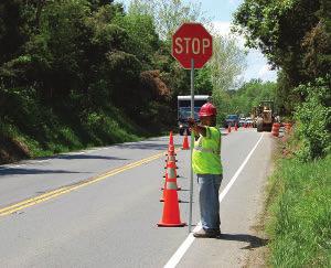 for drivers. To minimize worker exposure, longitudinal barriers provide a continual separation area between the travel lanes and the work zone.