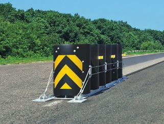 These devices also reduce damage to structures, equipment, and vehicles by absorbing the colliding vehicle s energy and smoothly decelerating the vehicle to a safe stop when it