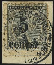Fifth printing, Position 5, tied on small piece by neat strike of double-circle datestamp, some tropical toning,
