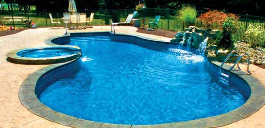 VINYL LINERS with Ultra-Seam Technology PERFECTLY COORDINATE STEPS, SPAS, AND LINERS Art for pools. Picasso.