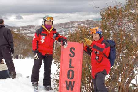 Mountain Safety On Slope Marking (Hazard Marking) On slope marking mainly consists of using orange conduit (hazard poles (HP s), rope line, nylon fences, tower pads, caution signs, closed signs and