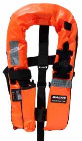 It has the same performance as the traditional foam filled orange lifejacket. The smaller lung makes it lighter and more comfortable to wear.