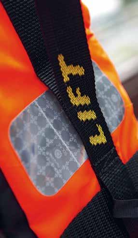 The Adult version has a waist belt that s girth exceeds 1750 mm as standard. Laminated donning instructions are available in different sizes and can be supplied with the lifejackets.