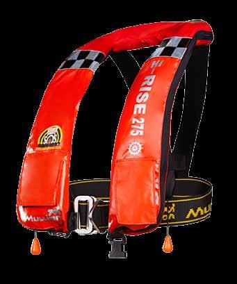 226(82)) EN ISO 12402-2 2MT2 EN ISO 12402 SOLAS BUOYANCY: 320N DOUBLE CHAMBER The Hi-Rise 275 SOLAS lifejacket is also available with the addition of a fall arrest