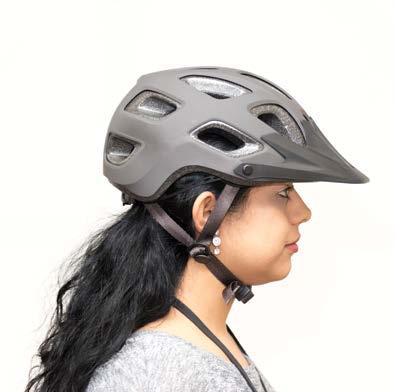 To provide maximum protection, the helmet should fit level and square on your head. It should fit snugly and not slip when you move your head.