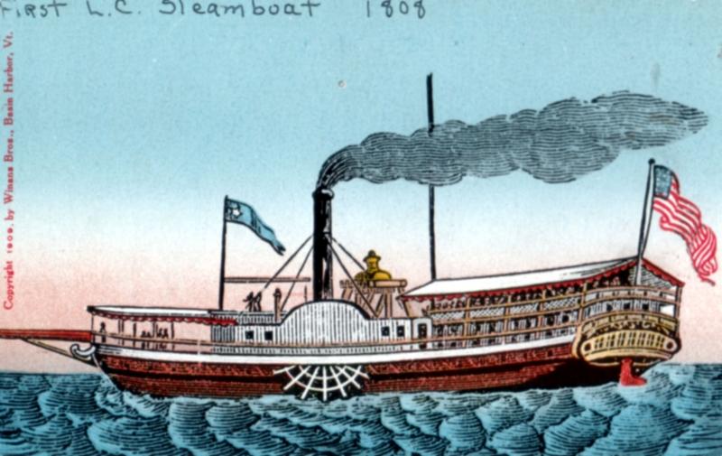 Opening of the Champlain Canal brought steam navigation to Vermont.