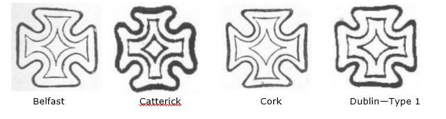 Ireland distinctive crosses These are only recorded as being