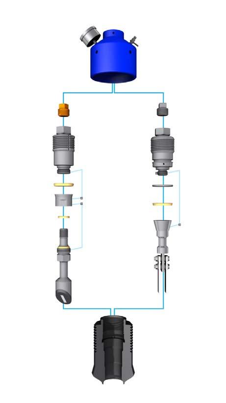 maintenance devices for injecting inhibitors or for sampling, etc. while under full operating pressure.
