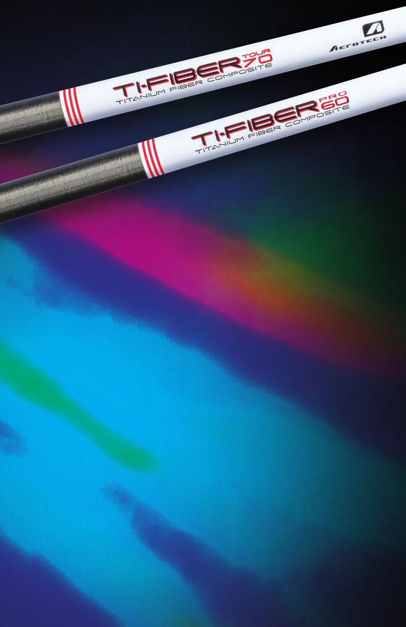 TIFIBER DRIVER SHAFTS REVOLUTIONARY Delivering superior strength, unprecedented stability and the lightweight properties of titanium fiber composite technology, the ultra-premium TiFiber is a