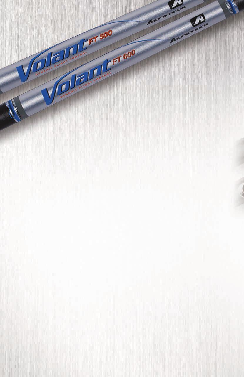 VOLANT IRONS VOLANT IRONS Aerotech Golf s first super lightweight iron shaft, the new Volant graphite shafts were developed using the extensive knowledge of iron shaft design that has made Aerotech