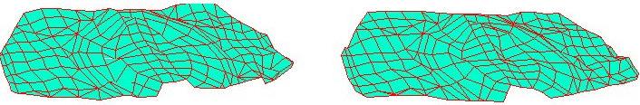 Figure 4 shows surface topographies for different pairs of the pads. a) Pad 1 (worn) b) Pad 2 (new) Figure 2. Super Low pressure indicating film before (left) and after (right) testing.