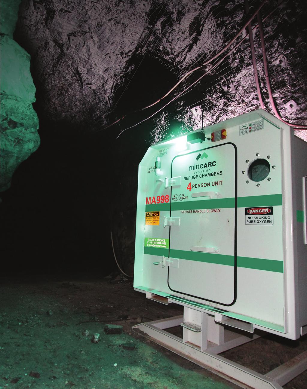 Helping safeguard miners in over 40 countries, across six continents, the MineARC MineSAFE Series is the world s most trusted refuge chamber in metal (hard rock) and non-metal mines.
