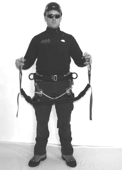 sit harness. A) For those requiring a batten seat for occasional work in suspension - part time. (Reference Step 1-5A.