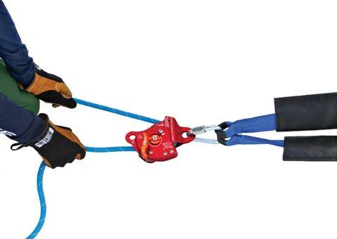 As with the Main Line, it is recommended that someone assist the Belay Line operator by feeding rope to ensure there are no tangles or snags that would cause the operator to unnecessarily stop the