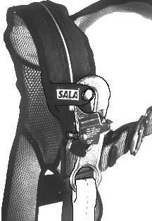 marked on the lanyard label). See Figure 13. 6. Never connect more than one person to a Y type lanyard at a time. 7. Do not allow any lanyard to pass under arms or legs during use.
