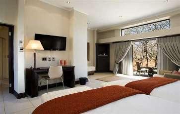 ACCOMMODATION As the Legend Golf & Safari Resort Rooms are built in the bush there are no fences or