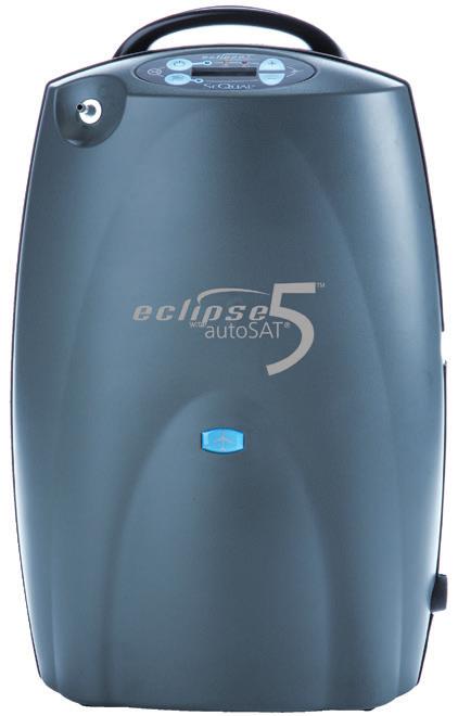 Quick Reference Guide Eclipse 5 Transportable Oxygen Concentrator with autosat Eclipse 5 New Features NEW: All continuous flow and pulse flow settings available while operating on DC power NEW: