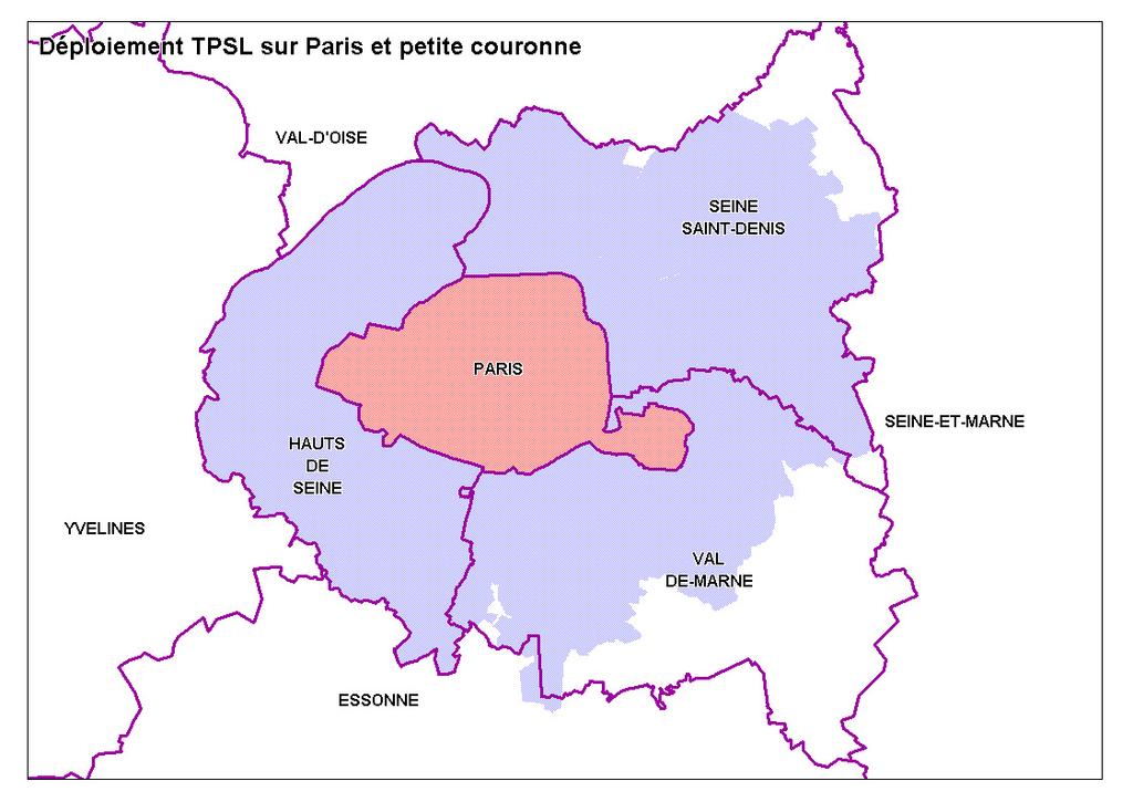 TPS L : Launch in Paris area Launch in Spring 2004 Paris area market: 2.65 M households for a potential of 1.