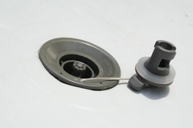 If you hear air seeping from the valve/valve adaptor connection as you are pumping air into the SUP, simply disconnect the valve adaptor from the valve and apply some lip balm to the black gasket
