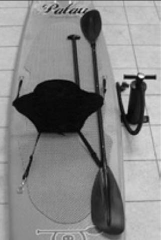 INCLUDED IN THIS PRODUCT: 1- Inflatable SUP Board 1- High