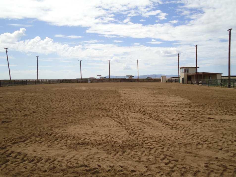 Roping arena for horse events.