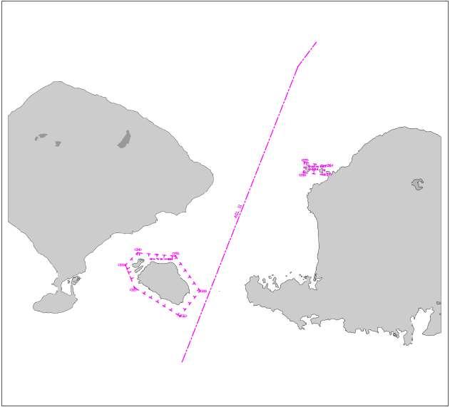 Annex 2, page 3 4. Details of the ATBA can be seen in Figure 2 followed by the explanation for each routeing measure. Figure 2: The proposed two ATBAs with the existing IASL II in Lombok Strait.