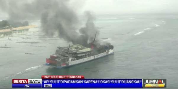 Annex 2, page 5 Figure 3: KMP. Gelis was on fire and stranded in water area of Nusa Penida Island 12.
