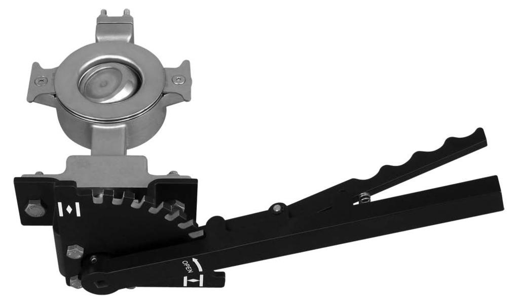 Fisher Lever Lock Handlever Actuator Mounted on Valve Introduction Scope of Manual This instruction manual includes installation, maintenance, and parts information for the Fisher Lever Lock