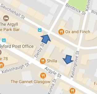 Streets, between Argyle and Sauchiehall Streets: Through the creation of a one-way system the following road alterations could be made: 2.