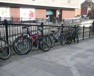 Figure 4.6: Cycle parking examples in Chelmsford City Centre 4.1.