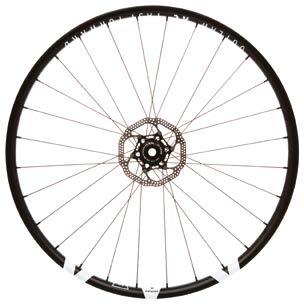 OUTLAW The tubeless and asymmetric Cross Country wheels will make you go faster.